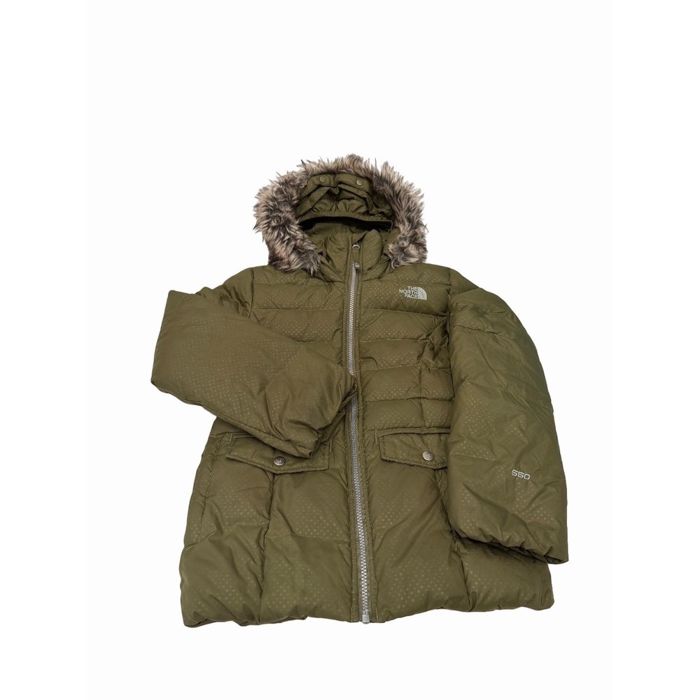 The North Face Girls Gotham Down Jacket 550 Warm Winter Green Size M 10/2